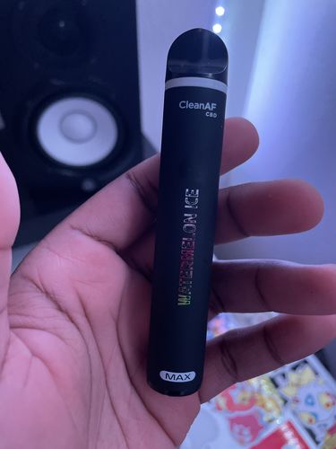 Customer photo review of 500 mg CBD Disposable Vape ~ CleanAF MAX in 10 Flavors