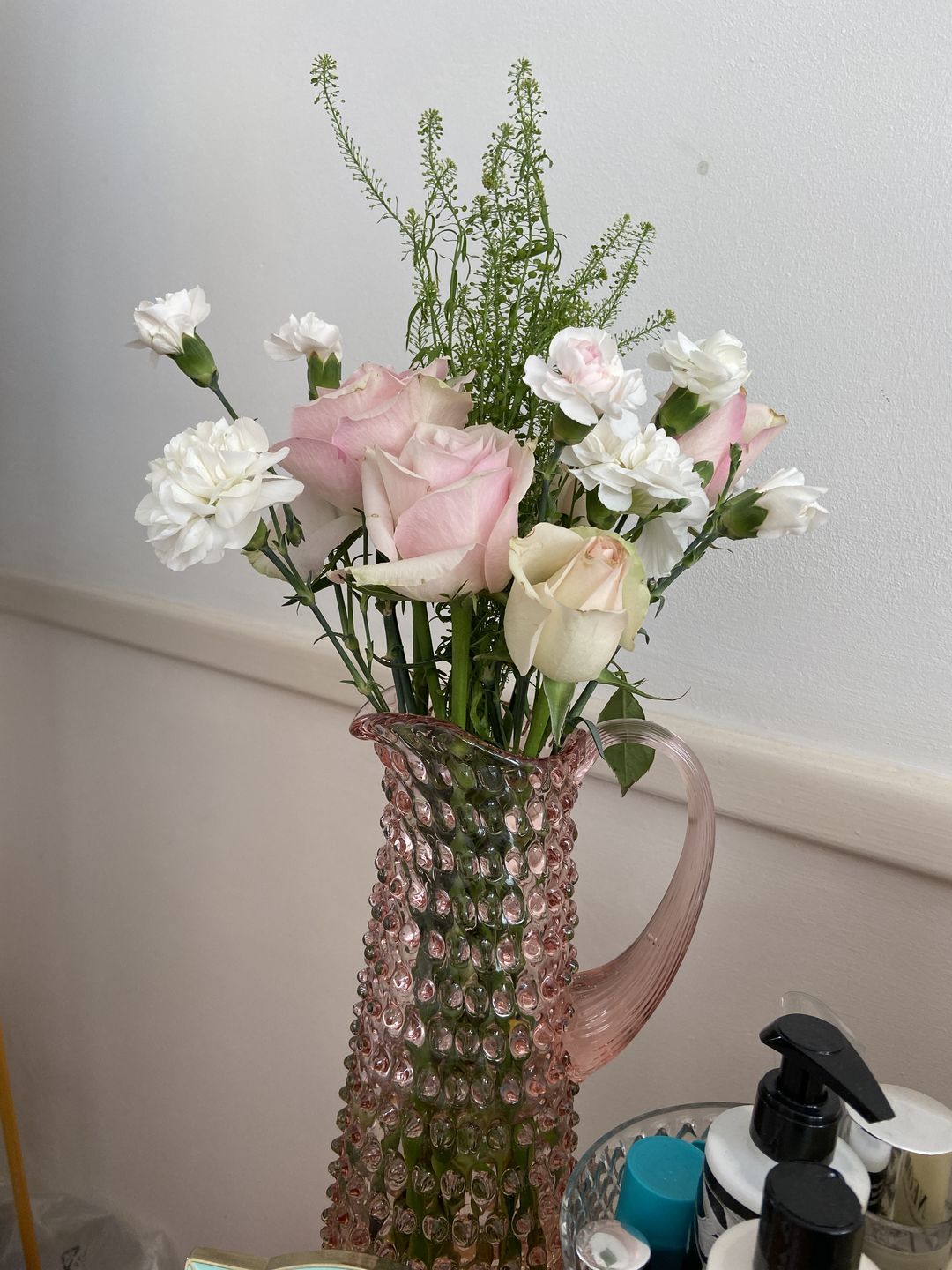 Customer photo review of Rosaline Hobnail Jug Tall
