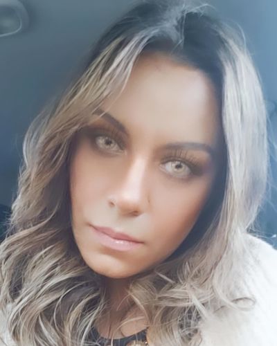 Customer photo review of Amber Prescription Contact Lenses