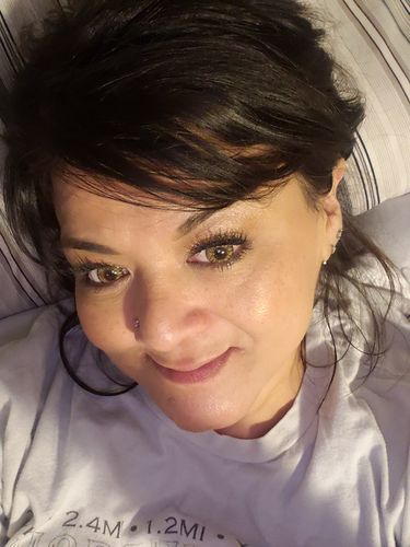 Customer photo review of 3-Tone Pure Hazel Contact Lenses