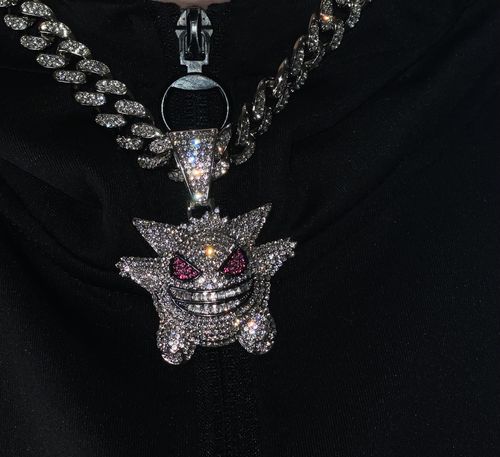Customer photo review of SET ICE GENGAR - Collana Cubana e Pendente - Silver