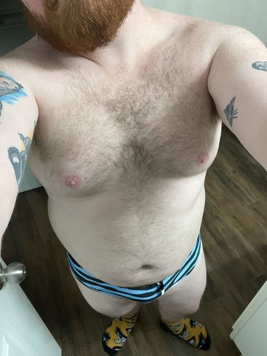 Customer photo review of Zebra Swim Brief • Blue