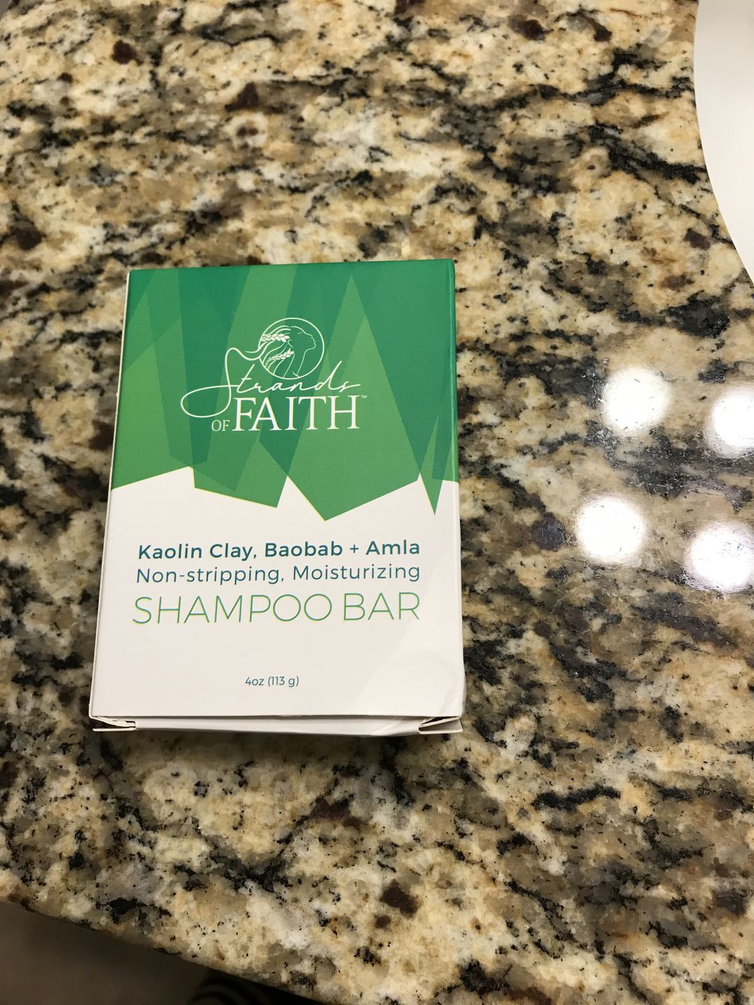 Customer photo review of Non-Stripping Shampoo Bar