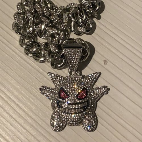 Customer photo review of SET ICE GENGAR - Collana Cubana e Pendente - Silver