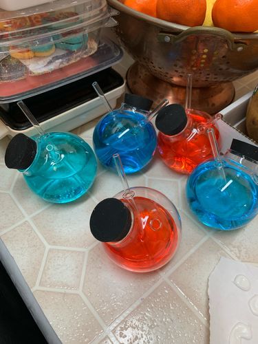 Customer photo review of Spherical Cocktail Glasses