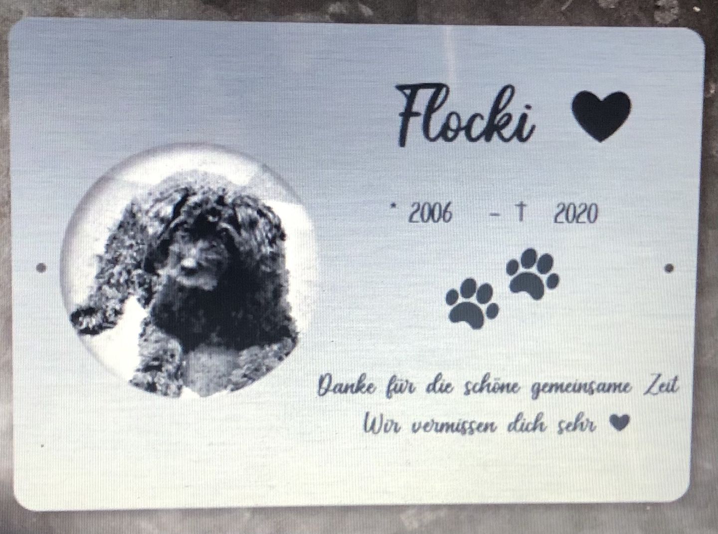 Customer photo review of Gedenktafel Hund "Lieblingshund"