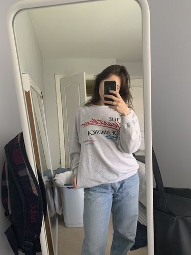 Customer photo review of Vintage Chevrolet Heartbeat of America Sweatshirt Size Large