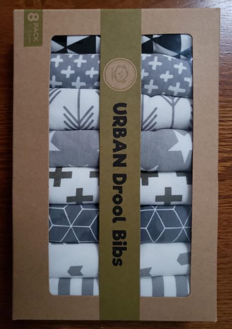 Customer photo review of 8-Pack URBAN Drool Bibs