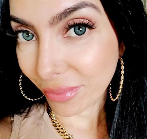 Customer photo review of Icoloured® Egypt Blue Colored Contact Lenses