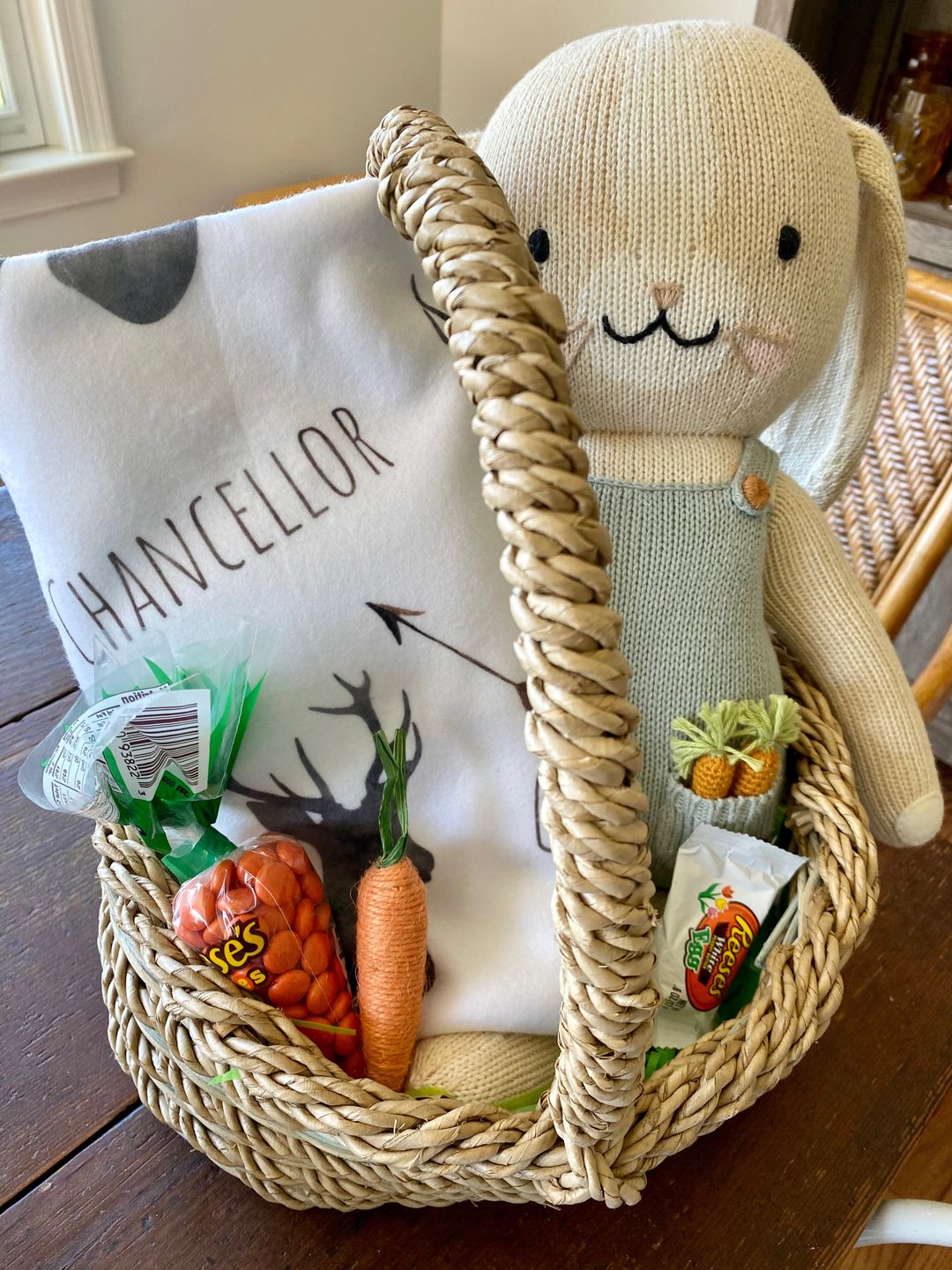Customer photo review of Deer baby blanket, Woodland blanket, Personalized baby boy blanket, Fleece