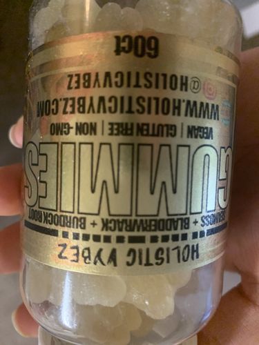 Customer photo review of Organic Sea Moss Gummies - Natural Sea Moss and Bladderwrack with Burdock root Gummy - 60 Gummies