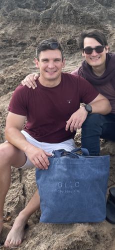 Customer photo review of Canvas Tote Washed Navy