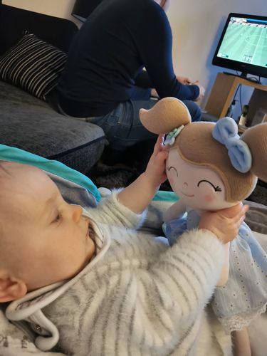 Customer photo review of Personalized Leyadoll (Blue) with Gift Bag
