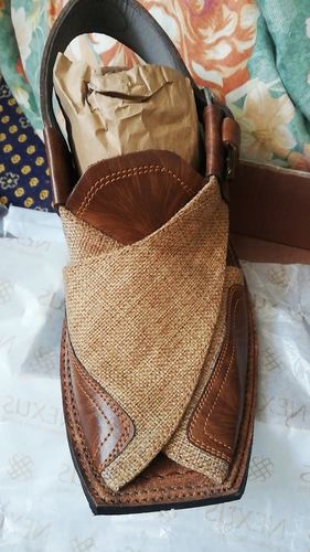 Customer photo review of Handmade Leather Peshawari Chappal ( Tawny Brown )