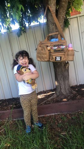 Customer photo review of Tacpac 'Recon 2.0' Desert Storm Nappy Bag Set