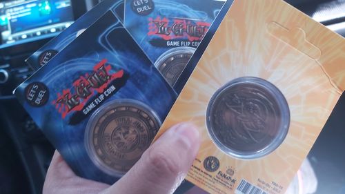 Customer photo review of Yu-Gi-Oh! Game Flip Coin - Ships Mid-March