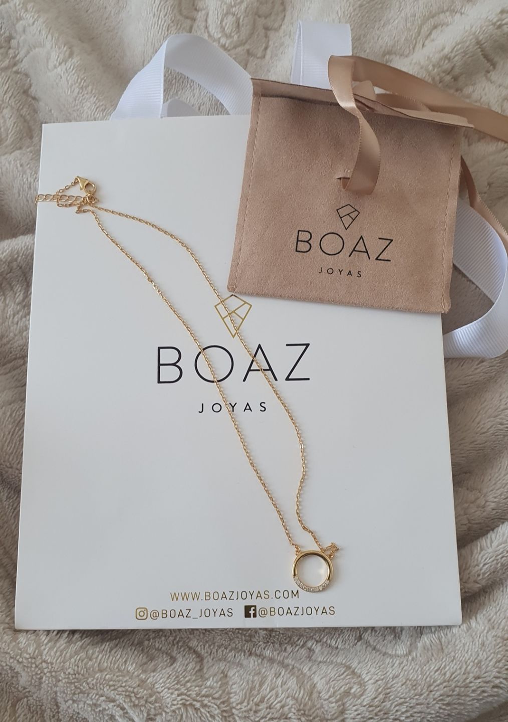 Customer photo review of COLLAR LEA BAÑADO EN ORO
