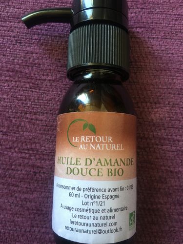 Customer photo review of HUILE D AMANDE DOUCE BIO