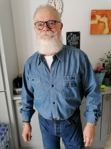 Customer photo review of U.S.N. Chambray Shirt