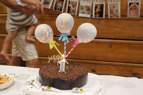 Customer photo review of Tiny Personalised Cake Topper