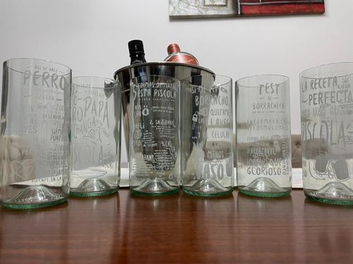 Customer photo review of Piscoleros Juego de 6 Vasos