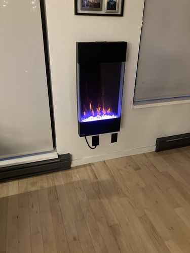 Customer photo review of Napoleon Allure Vertical 32'' Wall Mount Electric Fireplace