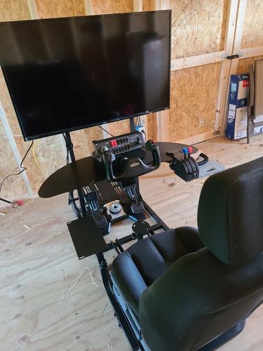Customer photo review of ART HOTAS Flight Stick Mount