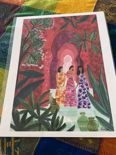 Customer photo review of Red City Art Print by Roeqiya Fris