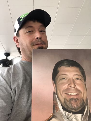 Customer photo review of The White General - Custom Canvas