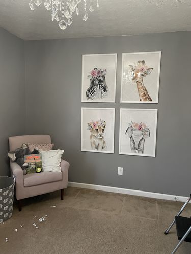 Customer photo review of Flower Crown Animals Canvas Prints