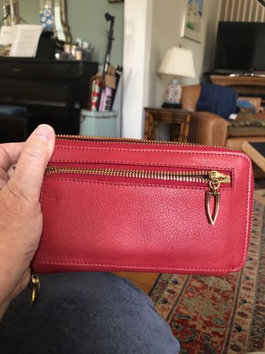 Customer photo review of Donington Napa Double Zip Clutch Wallet