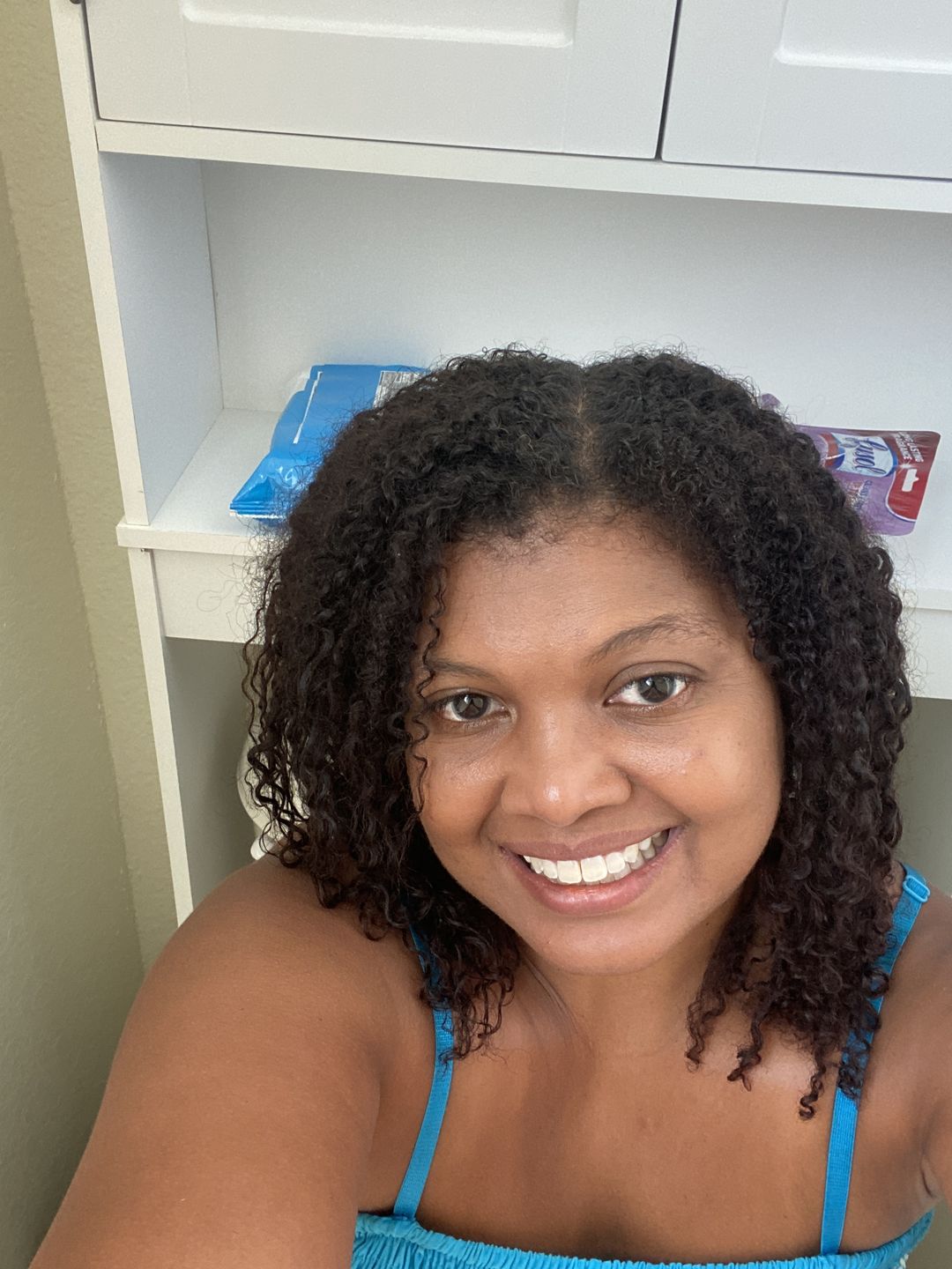 Customer photo review of Mango Dip Detangling Slip