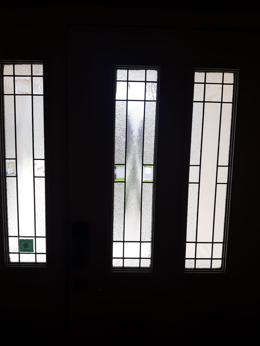 Customer photo review of Portland Glass and Frame Kit (Half Sidelite 8" x 36" Glass Size)