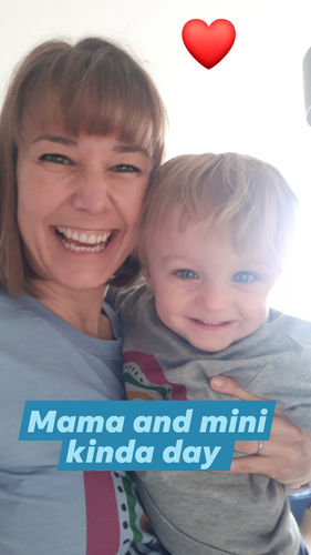 Customer photo review of Mama & Mini Rainbow Matching Tees (MRK X)