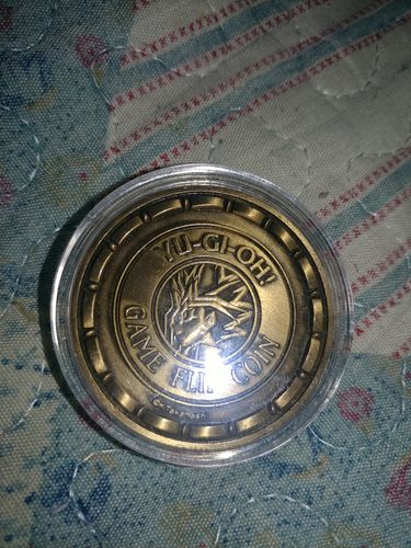 Customer photo review of Yu-Gi-Oh! Game Flip Coin - Ships Mid-March