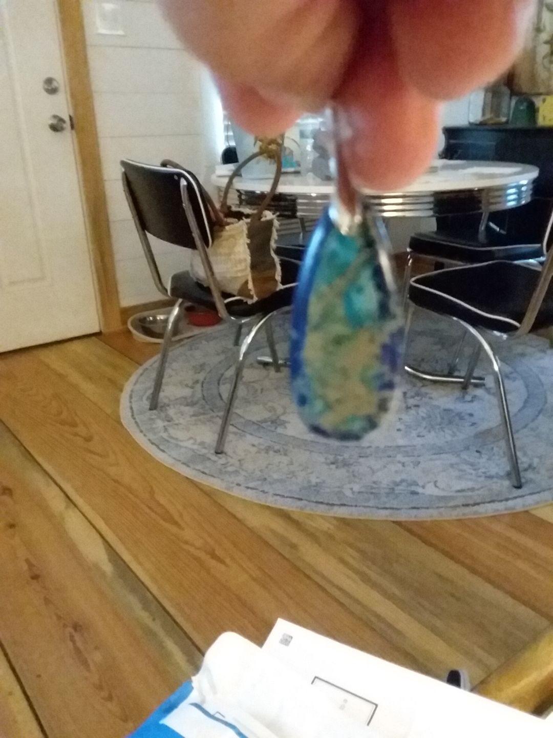 Customer photo review of Intense Ocean Energy Earrings