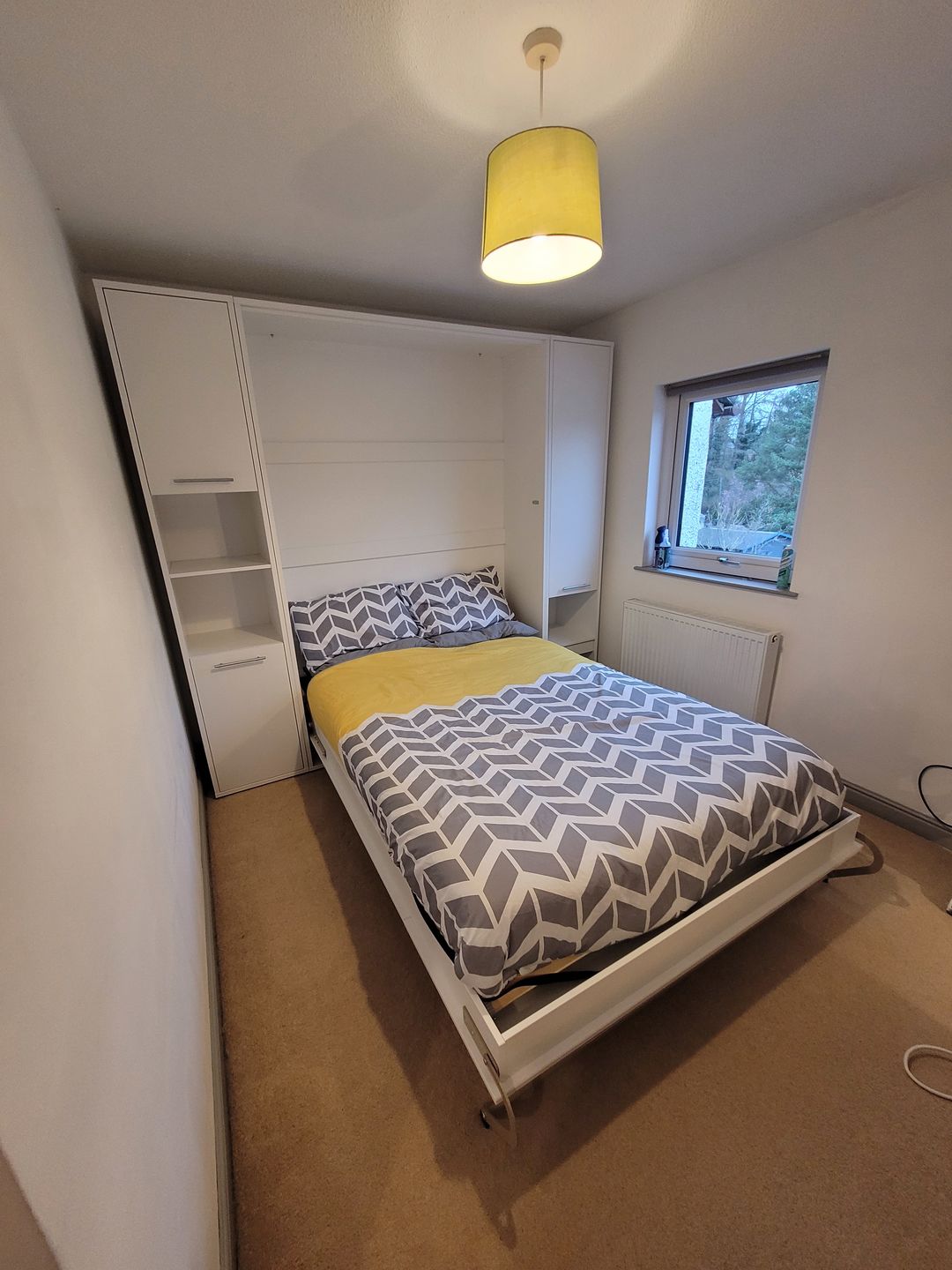 Customer photo review of CP-01 Vertical Wall Bed Concept Pro 140cm with Storage Cabinets