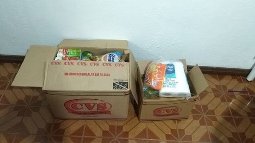 Customer photo review of Cesta Kit Limpeza Básico