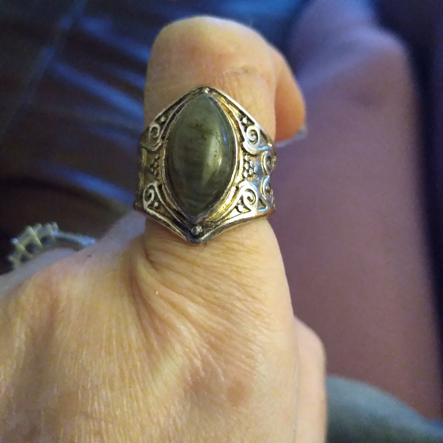 Customer photo review of Awakening Labradorite Ring