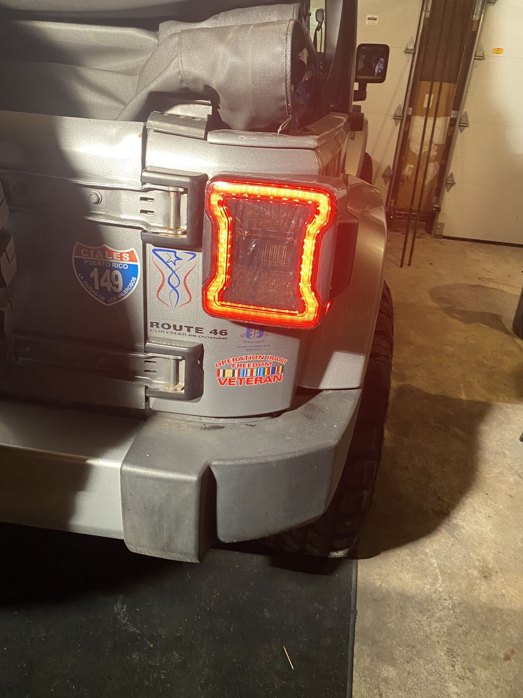 Customer photo review of JK to JL Conversion Tail Lights for 07-18 Wrangler JK/ JKU