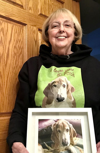 Customer photo review of Custom Pet Hoodie (Black)