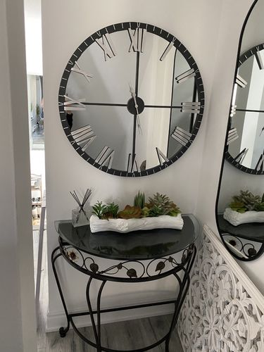 Customer photo review of 31.5" Oversized Mirrored Clock