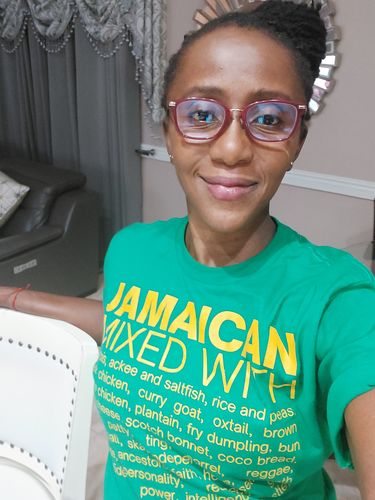 Customer photo review of Jamaican Mixed With "Patois" T-Shirt