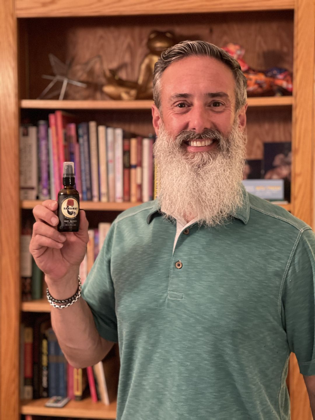 Customer photo review of Beard Oil Mediterranean Floral 2oz. "Your Majesty"