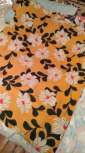 Customer photo review of DIY o neck pockets linen cotton dress Tunic Tops yellow print Dresses