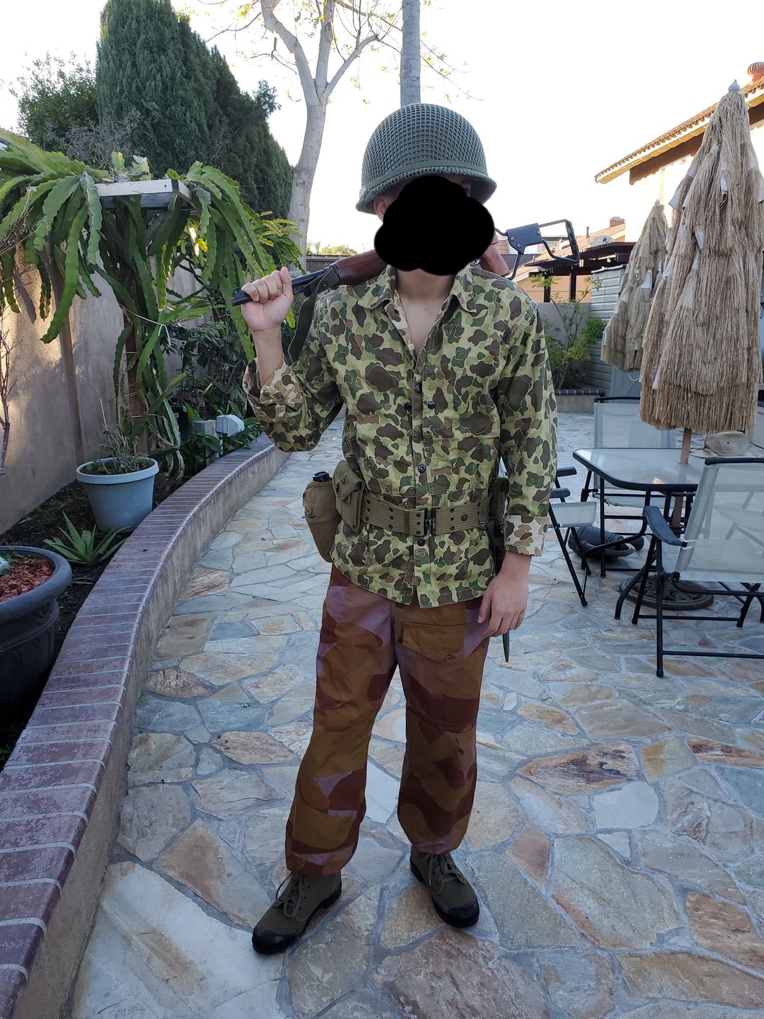 Customer photo review of WWII USMC Type P-44 HBT Duck Hunter Camo Jacket