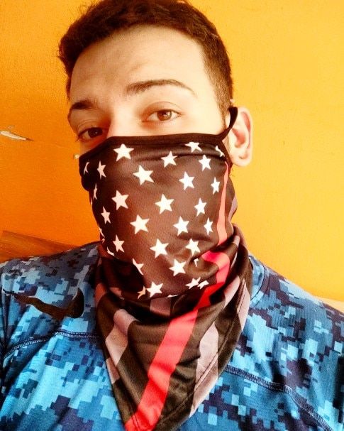 Customer photo review of Breathable UV-Block Neck Gaiter Bandana