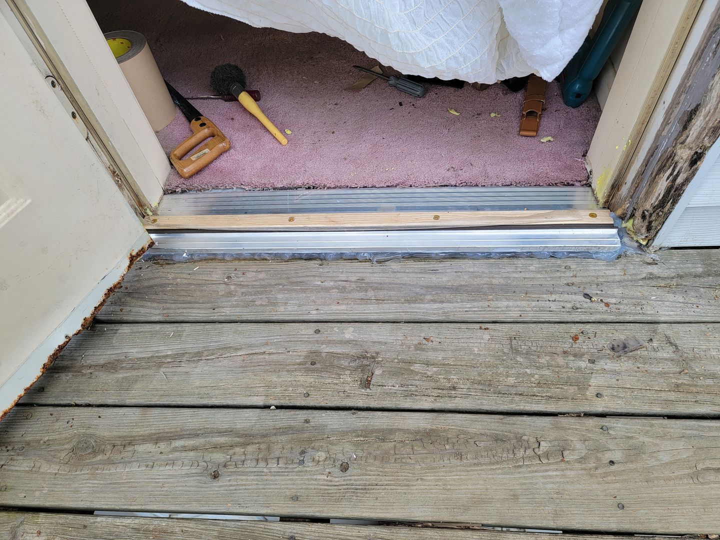 Customer photo review of 32" x 6" Outswing Threshold
