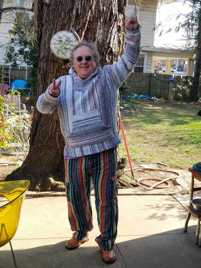 Customer photo review of Woven Cotton Cargo Pants