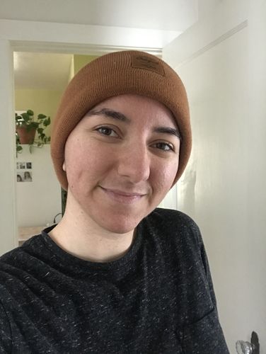 Customer photo review of Big Wool Beanie, Burnt Orange